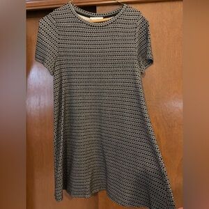 Zara Black and Cream Mini Dress